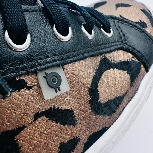 OLD SOLE Leopard Leather animal print GIRLS Kids 3.5 - 34 euro Quality excellent - Picture 12 of 16